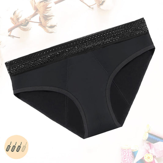 Period Proof Underwear Tanga black - XXL, Yoni